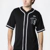 Mens No Fear | No Fear Mens Baseball Jersey Black