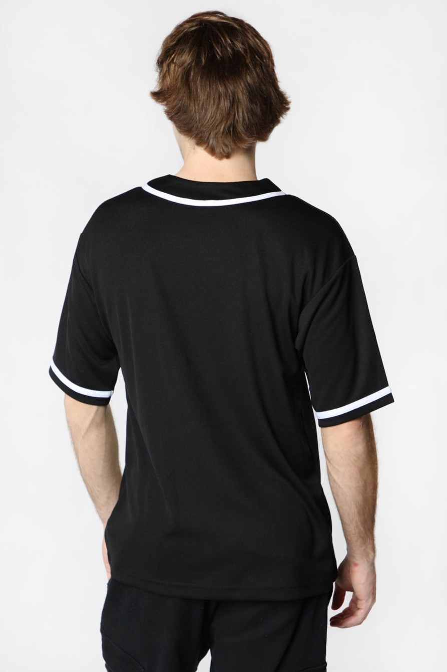 Mens No Fear | No Fear Mens Baseball Jersey Black