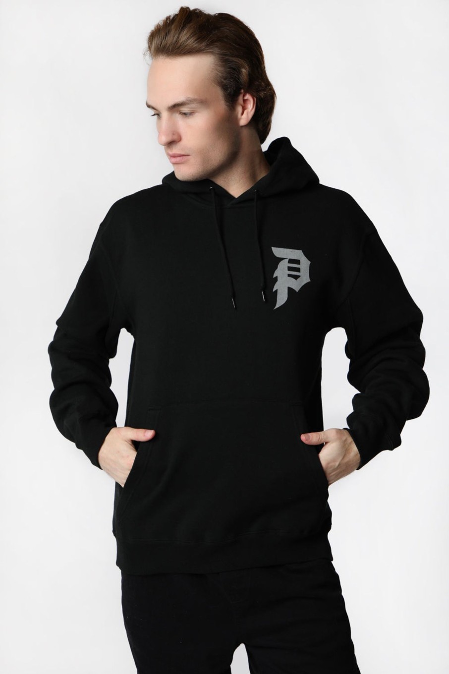 Mens Primitive | Primitive Warning Hoodie Black