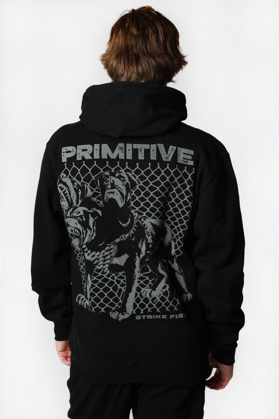 Mens Primitive | Primitive Warning Hoodie Black