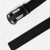 Mens Zoo York | Zoo York Mens Solid Web Belt Black