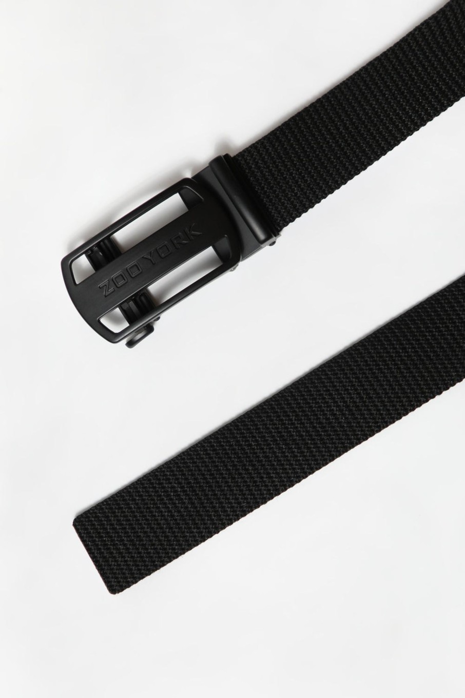 Mens Zoo York | Zoo York Mens Solid Web Belt Black