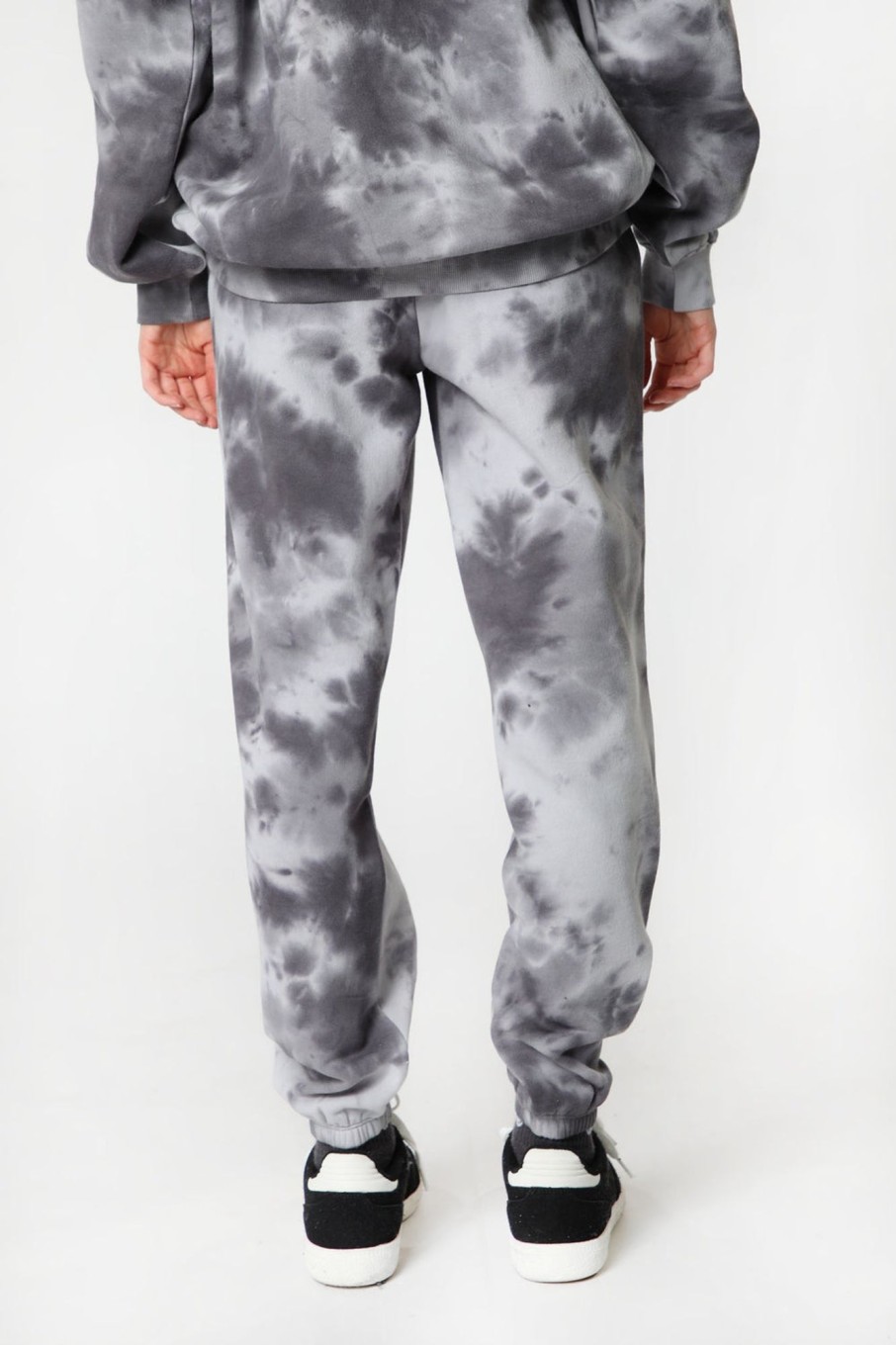 Womens Sovrn Voices | Womens Sovrn Voices Tie-Dye Sweatpant Black With White