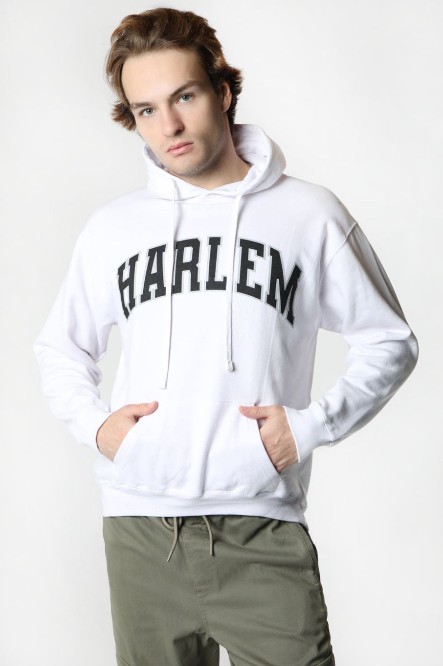 Mens Zoo York | Zoo York Mens Harlem Hoodie White