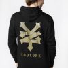 Mens Zoo York | Zoo York Mens Gold Logo Hoodie Black