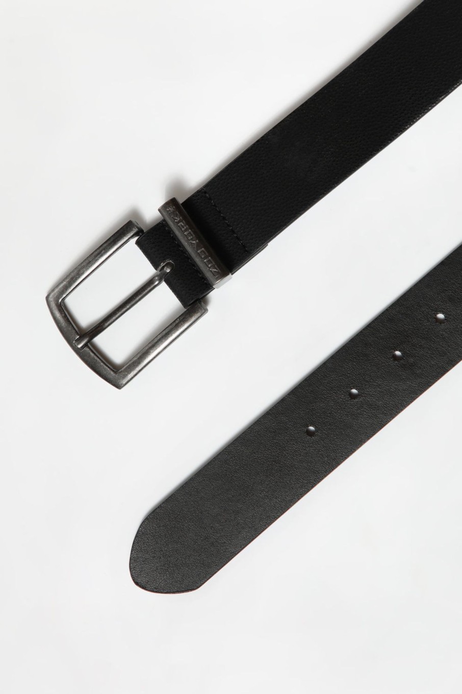 Mens Zoo York | Zoo York Mens Faux Leather Belt Black