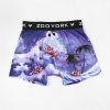 Mens Zoo York | Zoo York Mens Cookie Wave Boxer Brief Purple