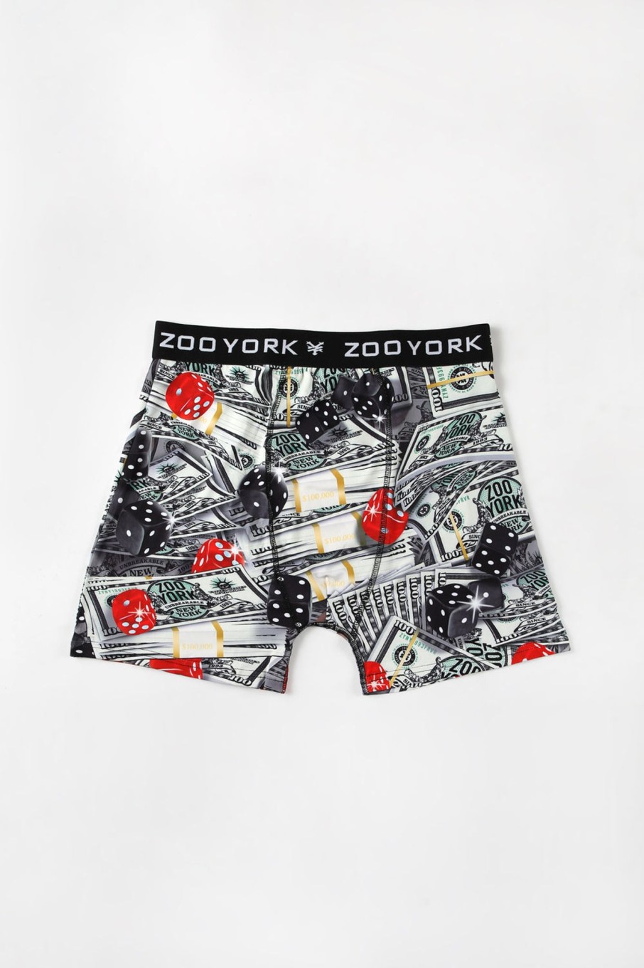 Mens Zoo York | Zoo York Mens Stacks Of Money Boxer Brief Black