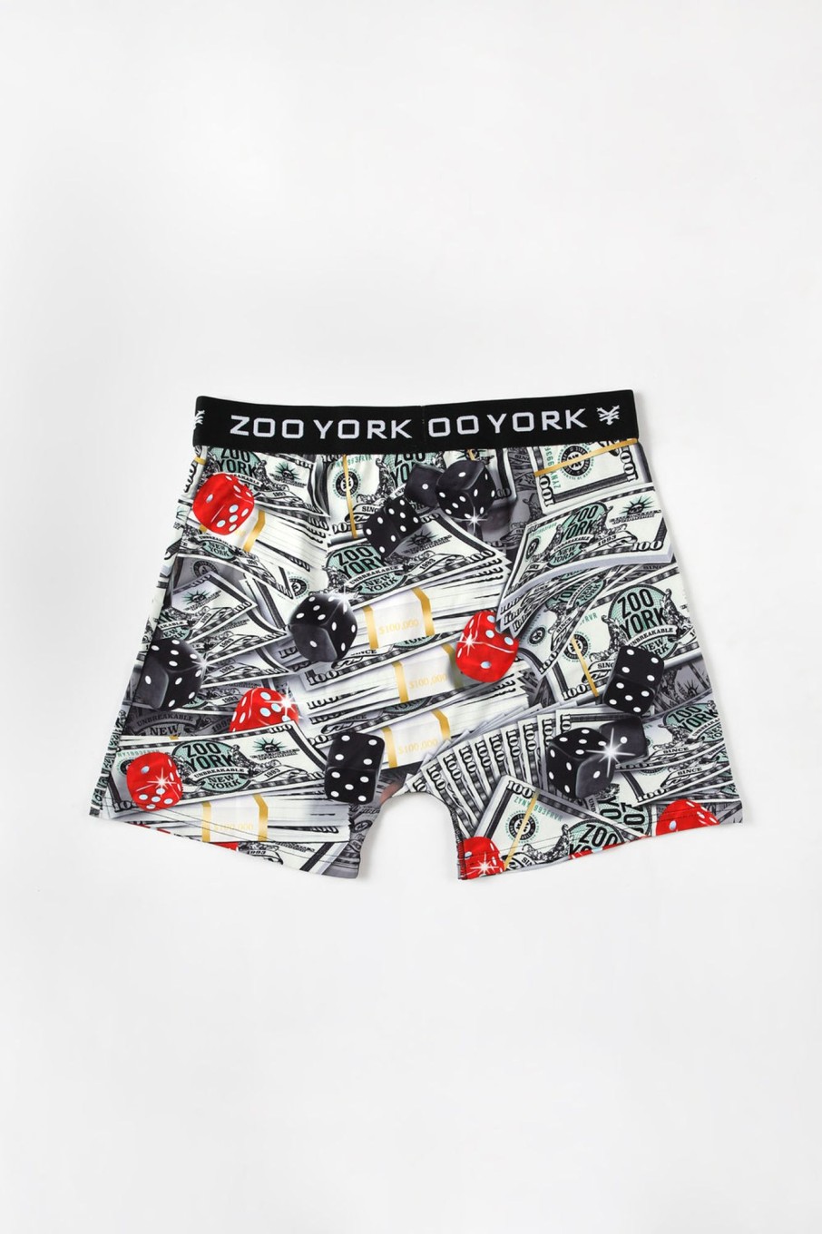 Mens Zoo York | Zoo York Mens Stacks Of Money Boxer Brief Black