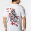 Mens Death Valley | Death Valley Mens Dragon T-Shirt White