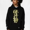 Mens Grizzly | Grizzly Brushwork Hoodie Black