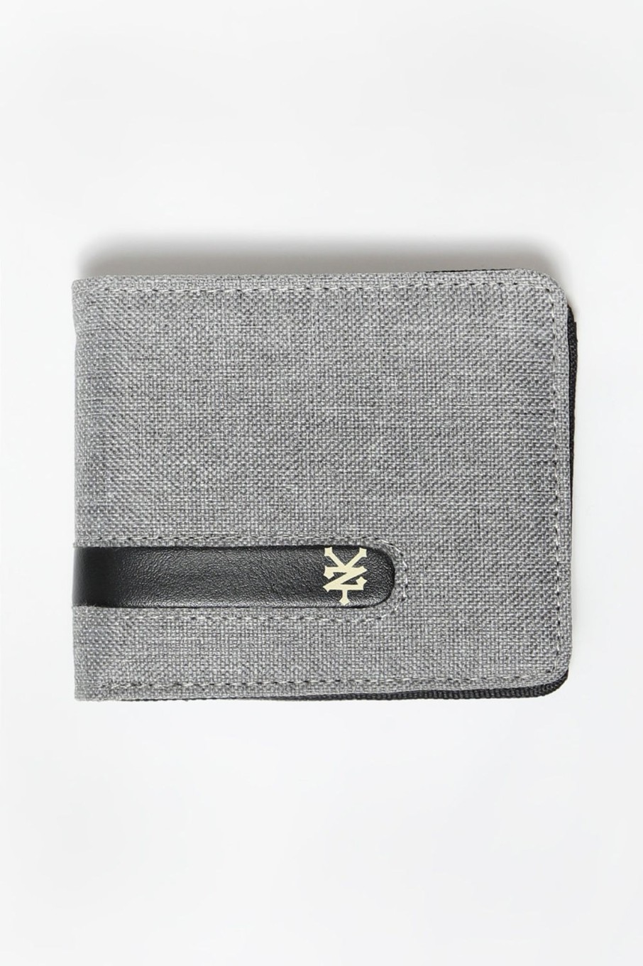 Mens Zoo York | Zoo York Logo Canvas Wallet Heather Grey