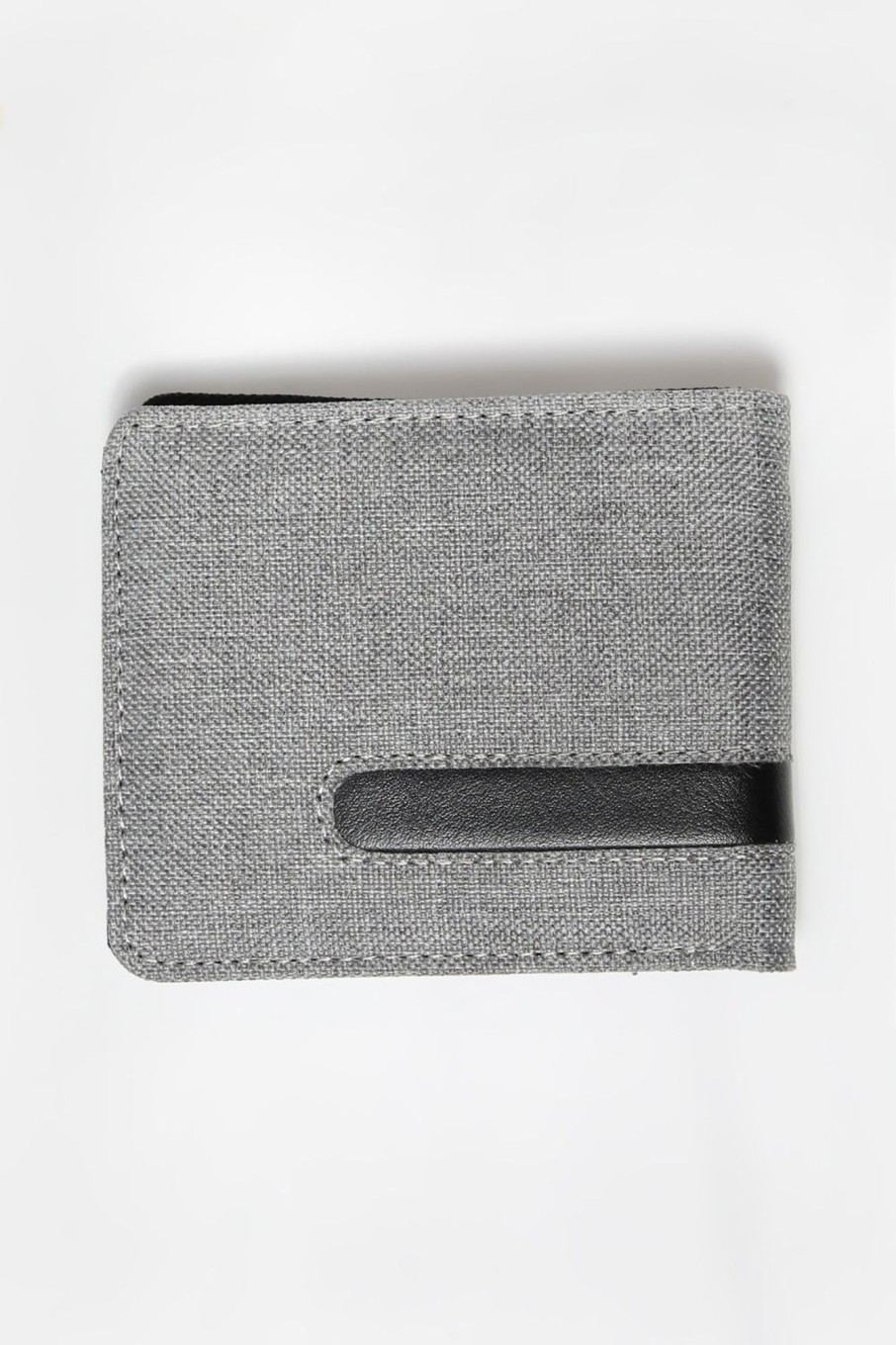 Mens Zoo York | Zoo York Logo Canvas Wallet Heather Grey