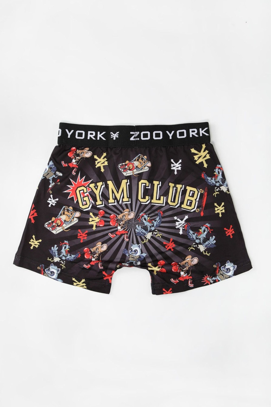 Mens Zoo York | Zoo York Mens Gym Club Boxer Brief Charcoal