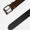 Mens Zoo York | Zoo York Mens Faux Leather Belt Brown