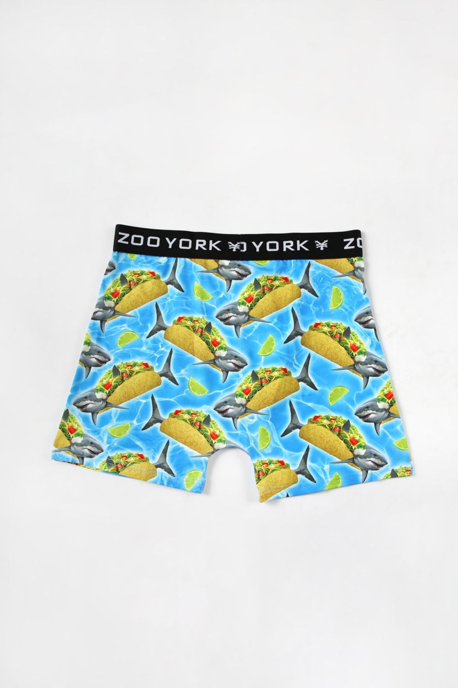 Mens Zoo York | Zoo York Mens Shark Taco Boxer Brief Light Blue