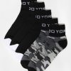 Mens Zoo York | Zoo York Mens 5-Pack Camo Athletic Ankle Socks Black