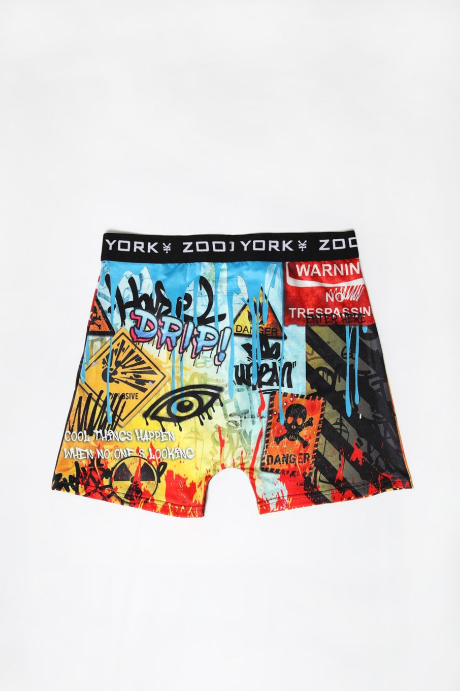 Mens Zoo York | Zoo York Mens Graffiti Signs Boxer Brief Multi