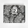 Mens Arsenic | Arsenic Skull And Paisley Print Faux Leather Wallet Black