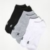 Mens Zoo York | Zoo York Mens 6-Pack Saver No Show Socks Black With White