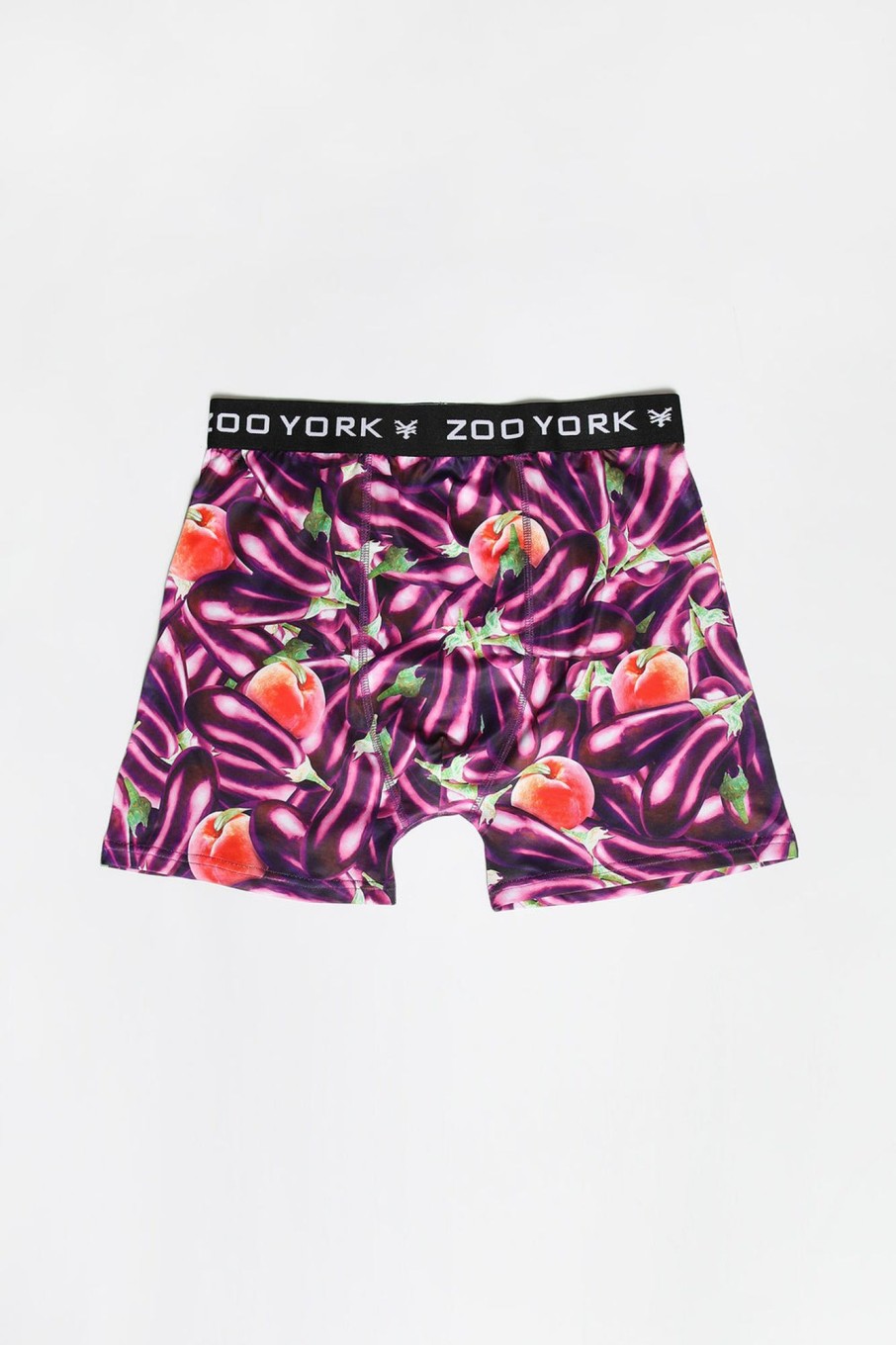 Mens Zoo York | Zoo York Mens Eggplant & Peach Boxer Brief Purple