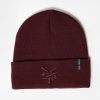 Mens Zoo York | Zoo York Mens Tonal Logo Foldup Beanie