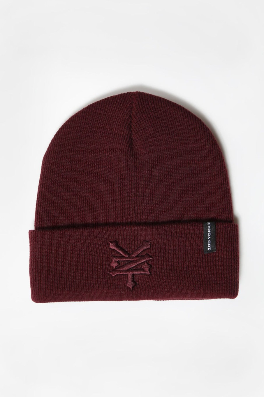 Mens Zoo York | Zoo York Mens Tonal Logo Foldup Beanie