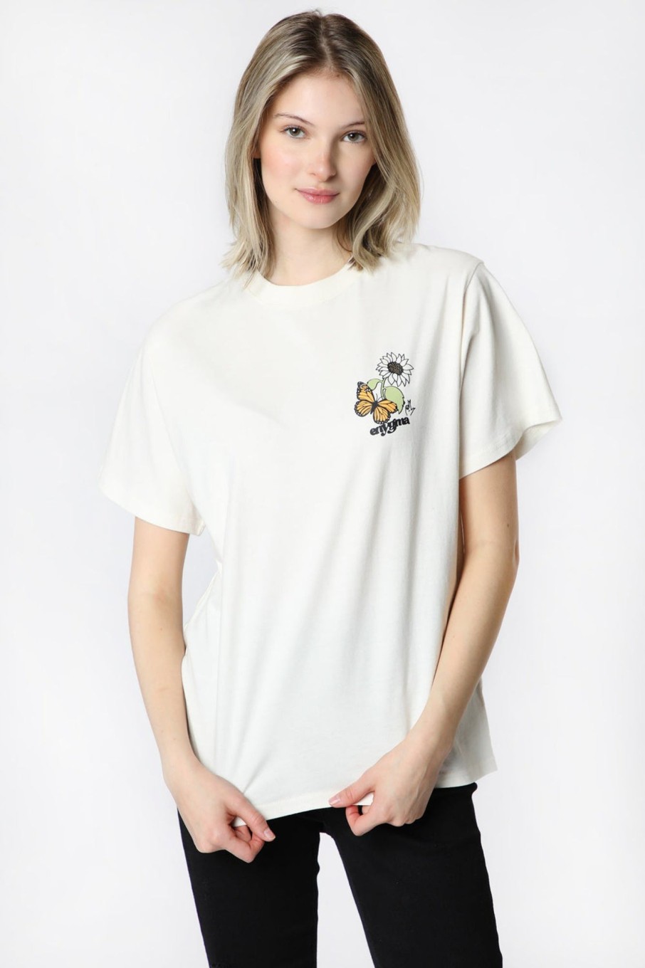 Womens Enygma | Womens Enygma Let Go Of The Past T-Shirt Ivory