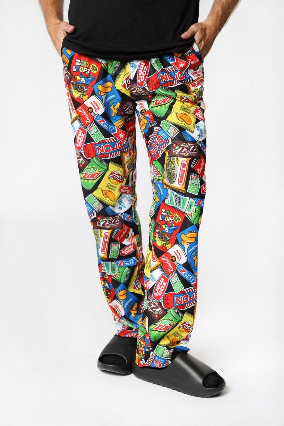 Mens Zoo York | Zoo York Mens Printed Zoo Mart Pajama Bottoms Multi