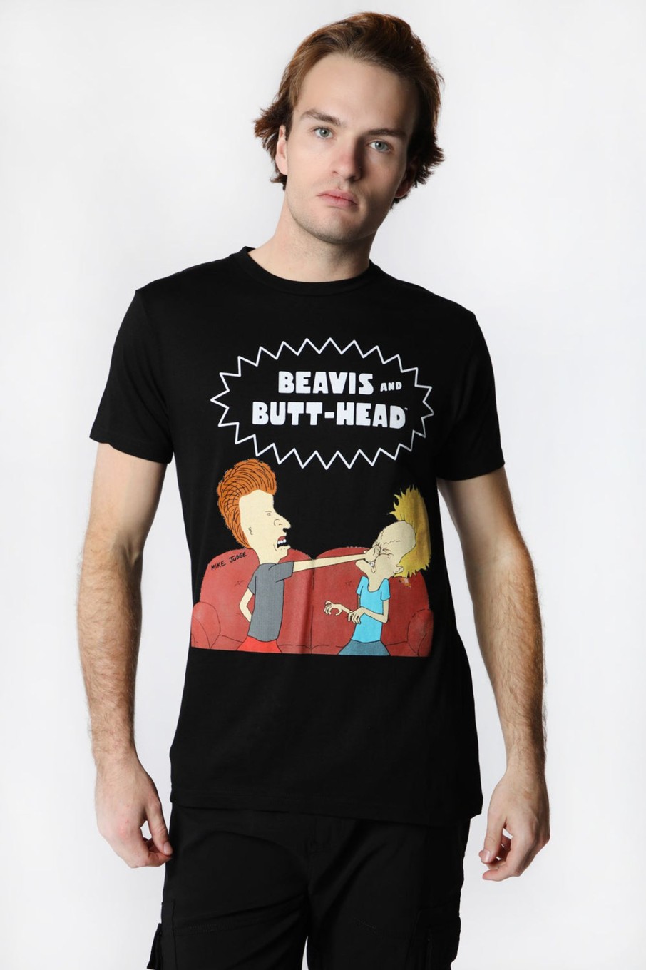 Mens West49 | Mens Beavis And Butt-Head T-Shirt Black