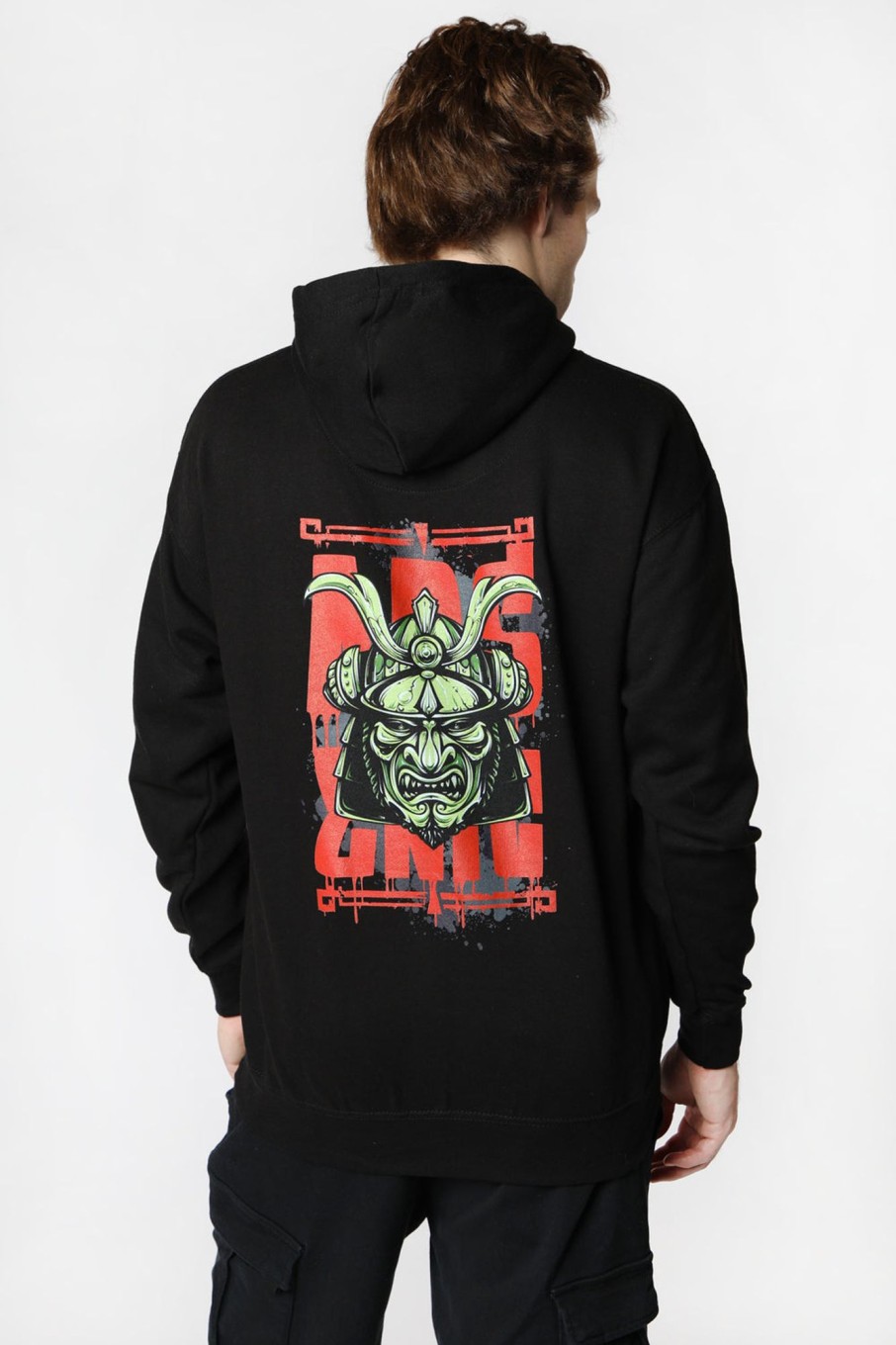 Mens Arsenic | Arsenic Mens Warrior Mask Hoodie Black