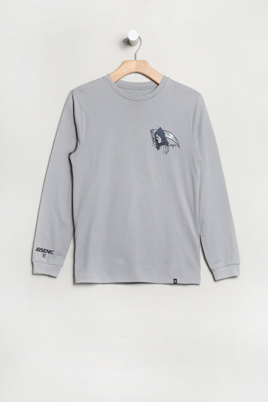 Youth Arsenic | Arsenic Youth Dead Inside Long Sleeve Top Light Grey