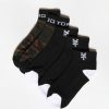 Mens Zoo York | Zoo York Mens 5-Pack Camo Athletic Ankle Socks Camouflage