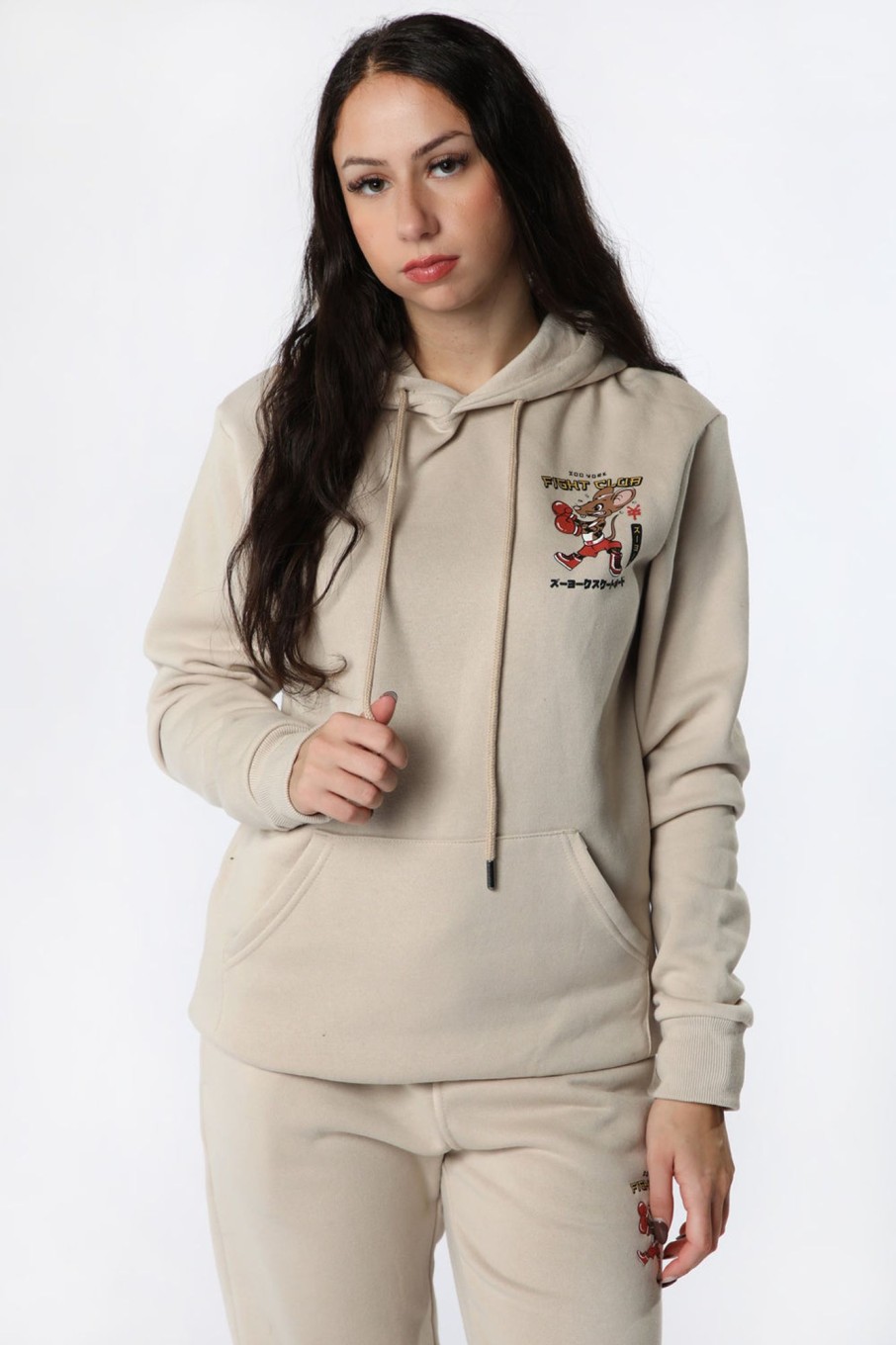 Unisex Zoo York | Zoo York Unisex Fight Club Hoodie Natural