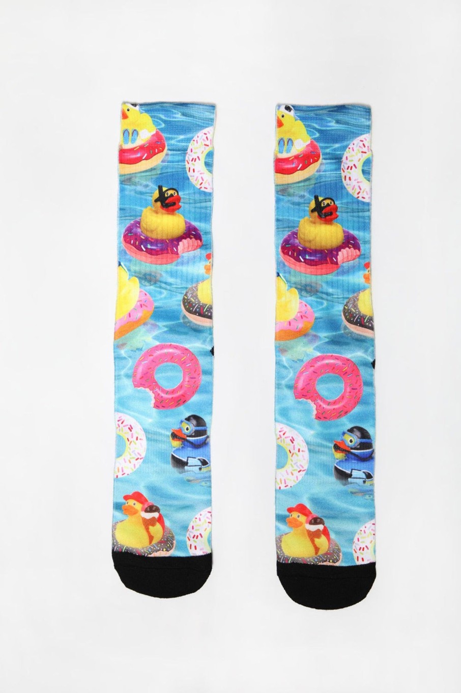 Mens Zoo York | Zoo York Mens Rubber Duckies Crew Socks Blue