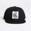 Mens Arsenic | Arsenic Mens Skull Patch Flat Brim Hat Black