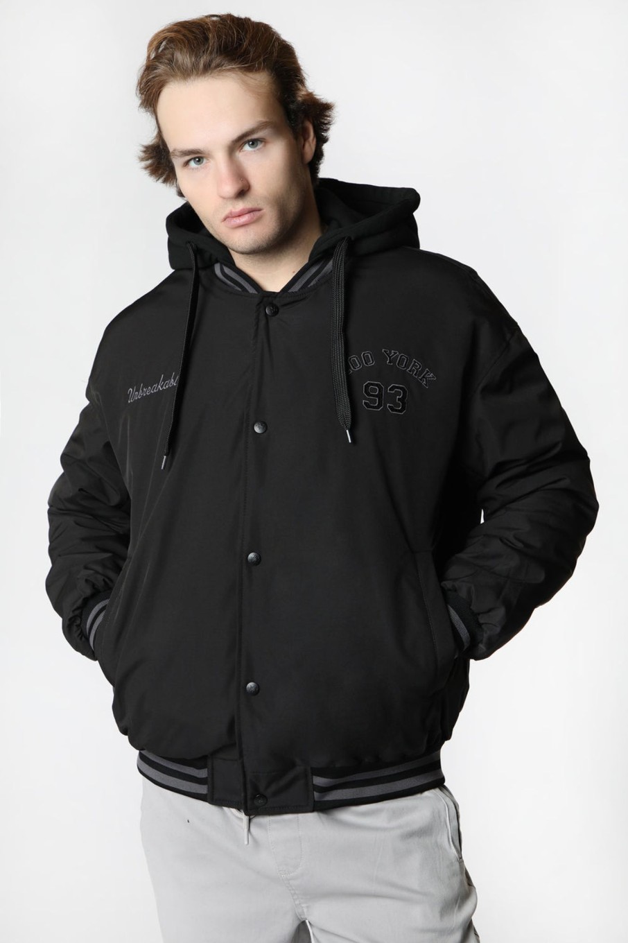 Mens Zoo York | Zoo York Mens Varsity Jacket