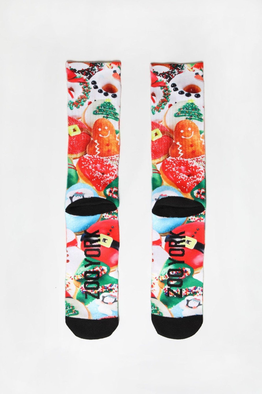 Mens Zoo York | Zoo York Mens Holiday Treats Crew Socks Red