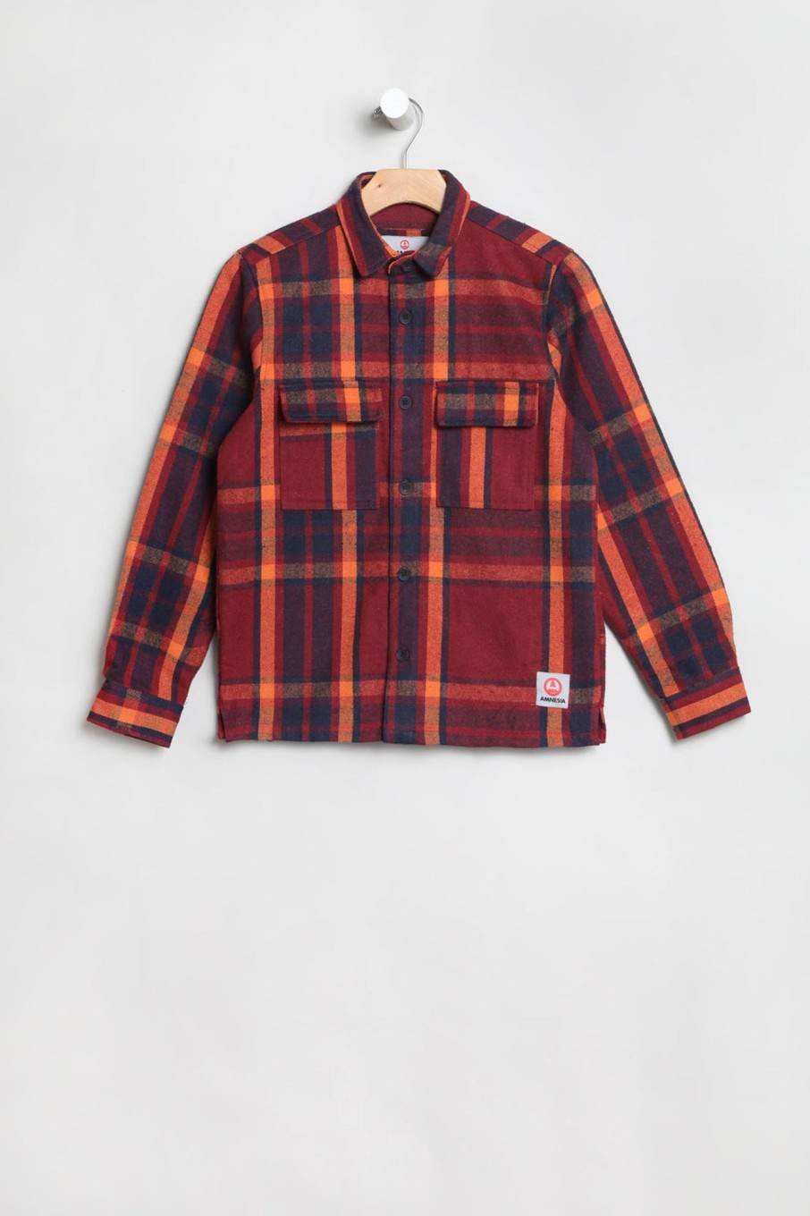 Youth Amnesia | Amnesia Youth Plaid Button-Up Red