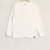 Youth Zoo York | Zoo York Youth Box Logo Long Sleeve Top Off White