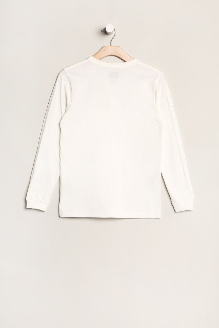 Youth Zoo York | Zoo York Youth Box Logo Long Sleeve Top Off White