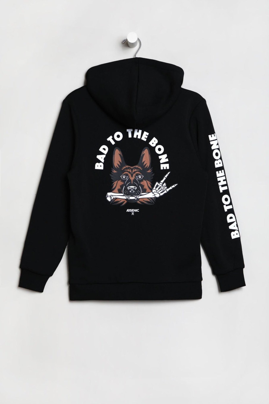 Youth Arsenic | Arsenic Youth Bad To The Bone Hoodie Black