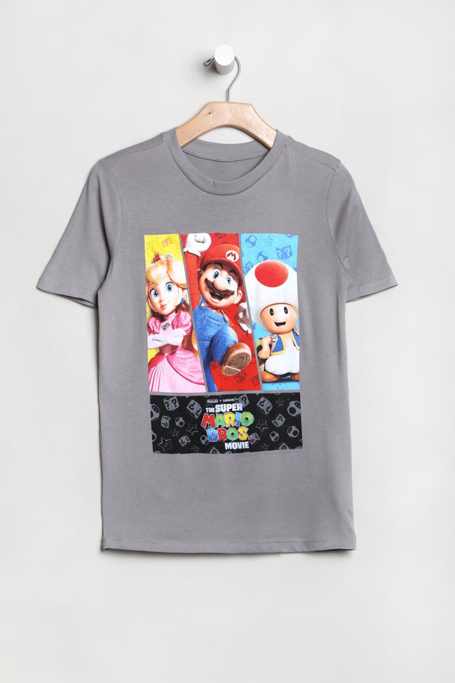 Youth West49 | Youth Super Mario Bros. T-Shirt Light Grey