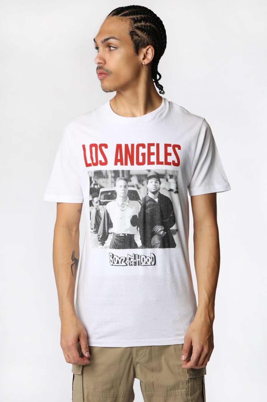 Mens West49 | Mens Boyz N The Hood Los Angeles T-Shirt White