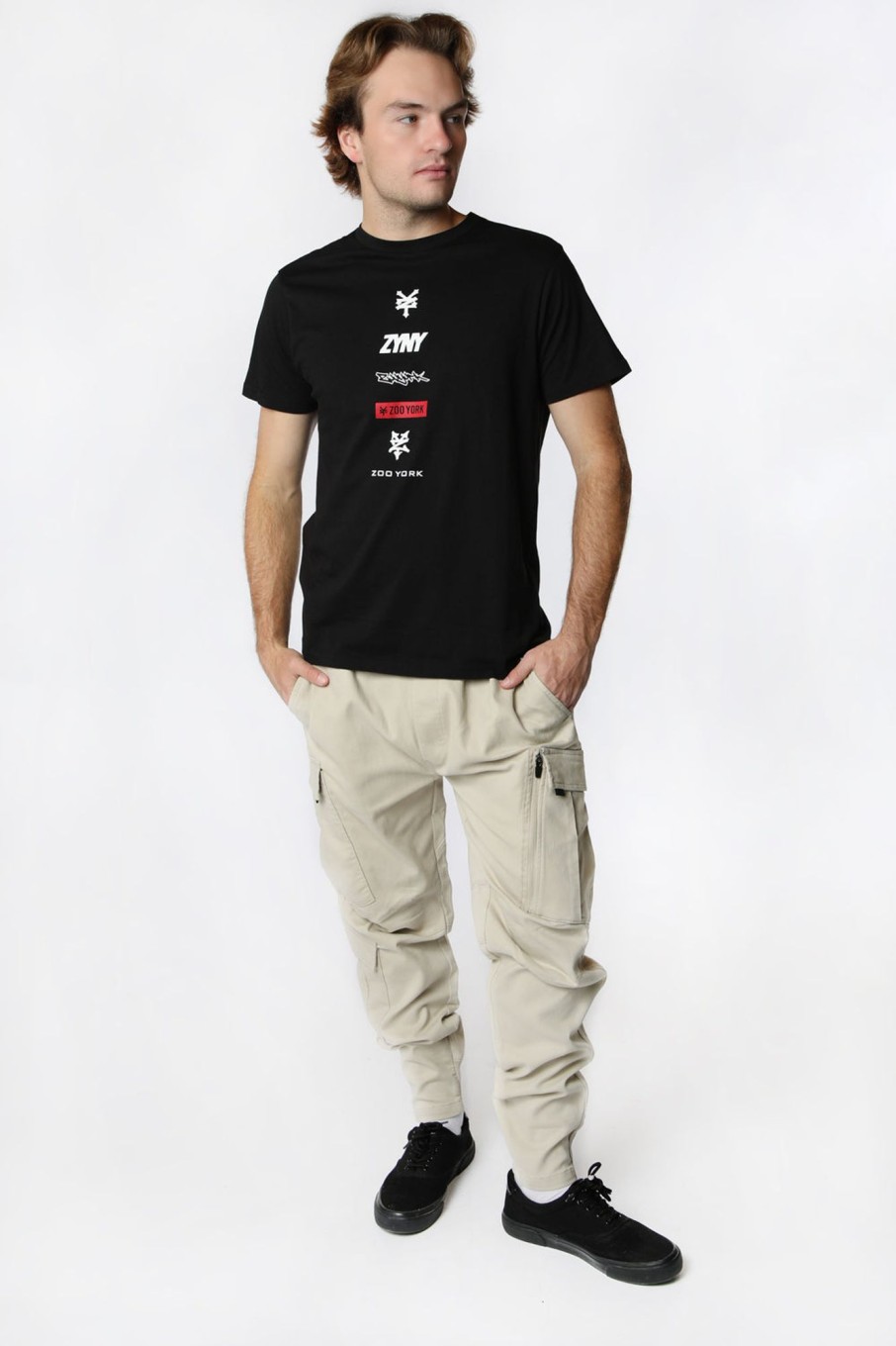 Mens Zoo York | Zoo York Mens Multi Logo T-Shirt