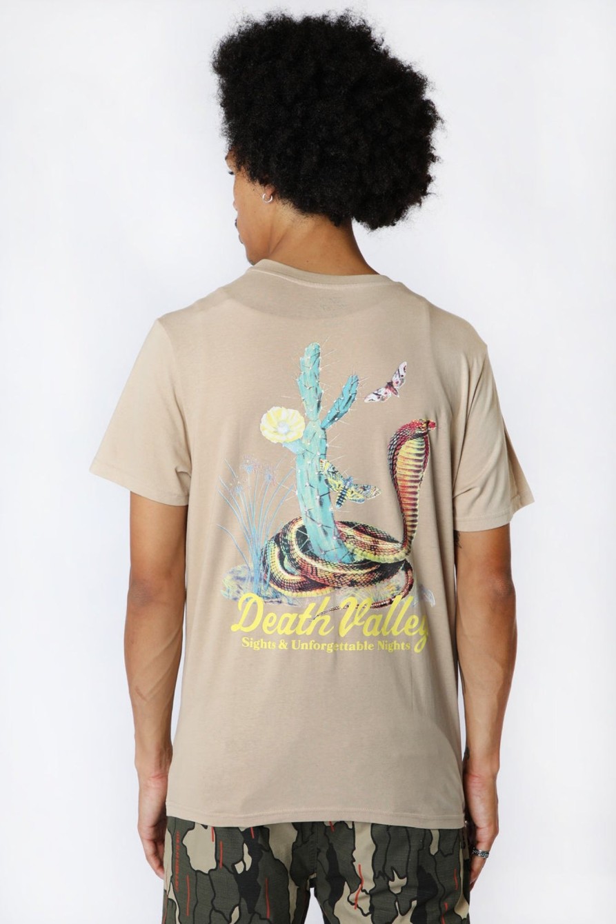 Mens Death Valley | Death Valley Mens Cobra Graphic T-Shirt Natural