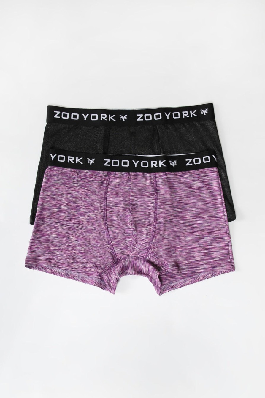 Mens Zoo York | Zoo York Mens 2-Pack Space Dye Boxer Briefs