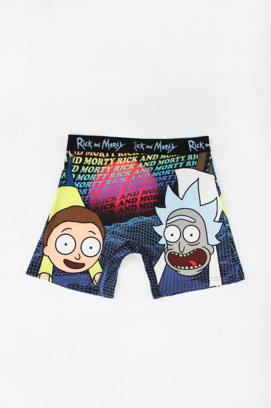 Mens West49 | Mens Rick And Morty Boxer Brief Black