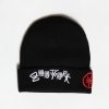 Youth Zoo York | Zoo York Youth Logo Foldup Beanie Black