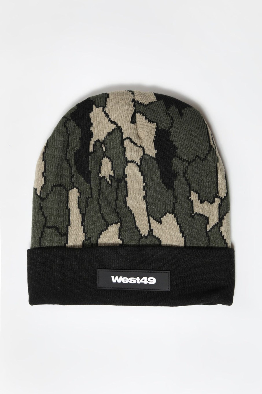 Mens West49 | West49 Mens Mountain Camo Foldup Beanie Camouflage